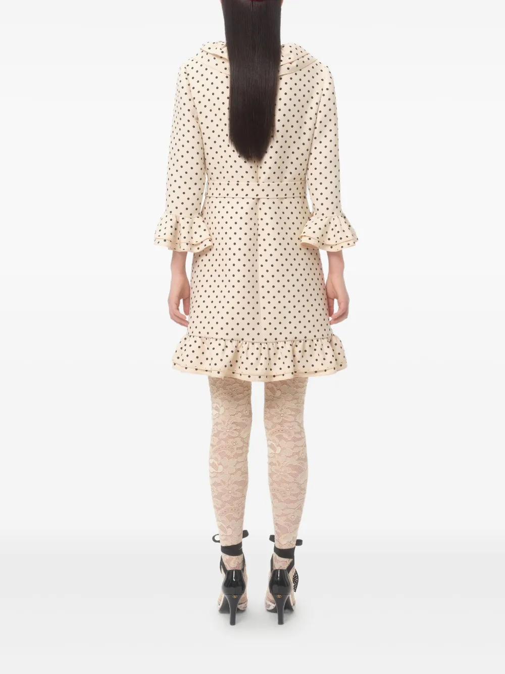 Valentino Garavani Plusdepois mini-jurk met print Beige