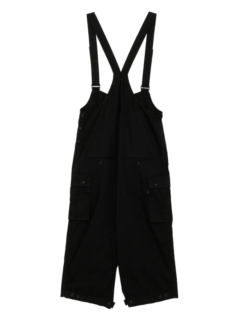 Yohji Yamamoto Scandal Oxford Work jumpsuit - Zwart