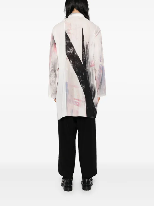 Yohji Yamamoto グラフィック シャツ | ニュートラル | FARFETCH JP