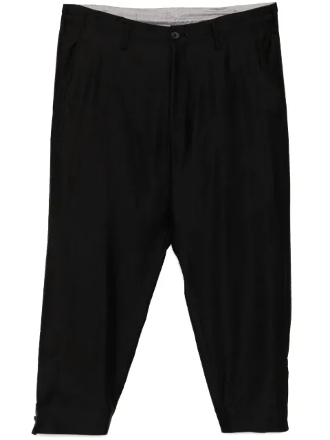 Yohji Yamamoto pantalones capri con bolsillos