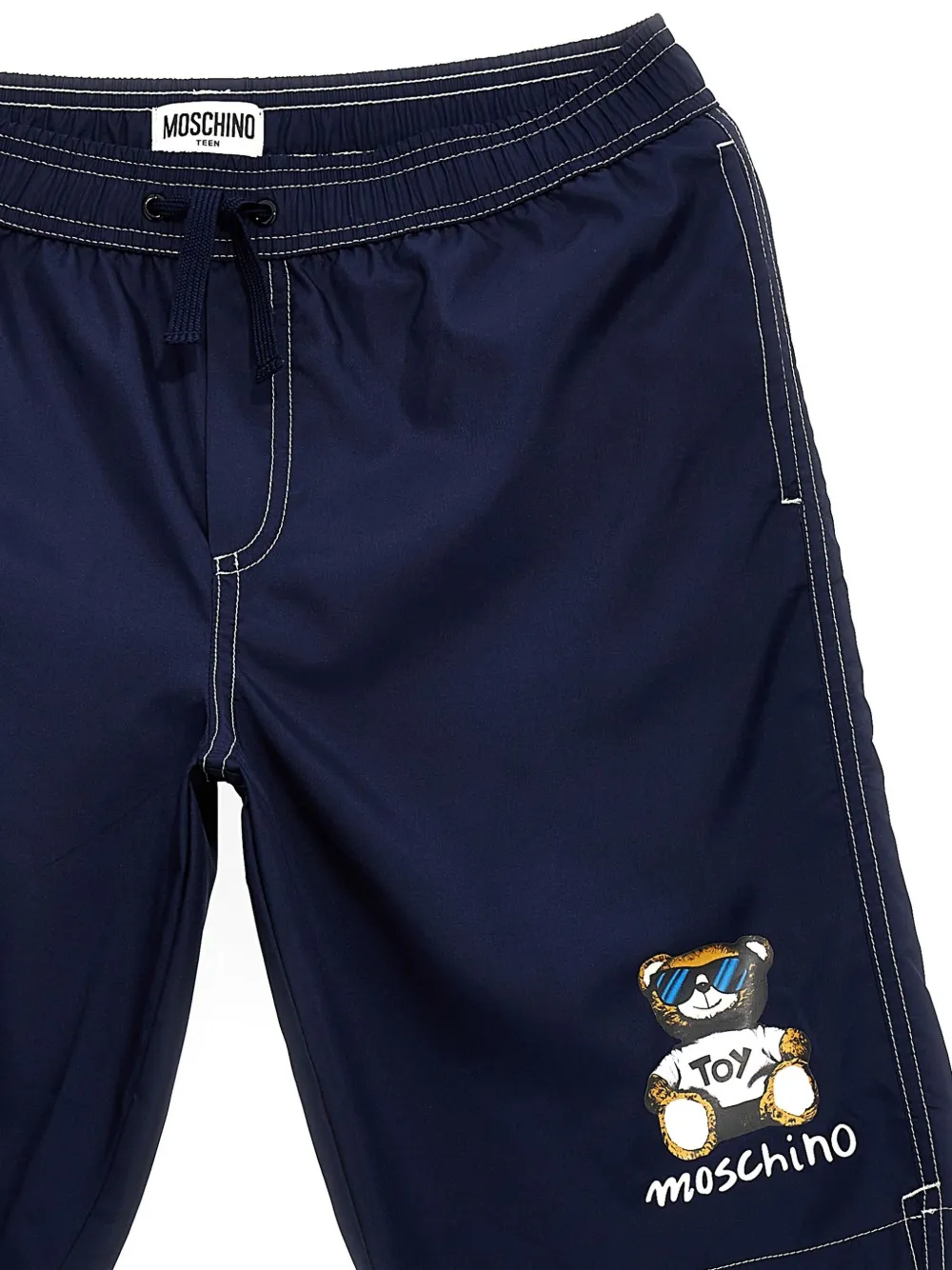 Moschino Kids Teddy zwembroek Blauw