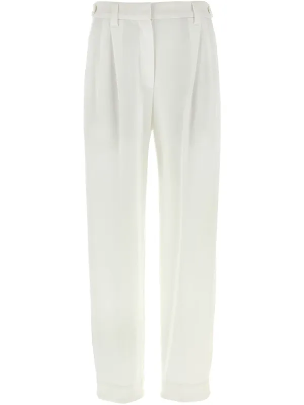 Brunello Cucinelli ピケ パンツ | ホワイト | FARFETCH JP