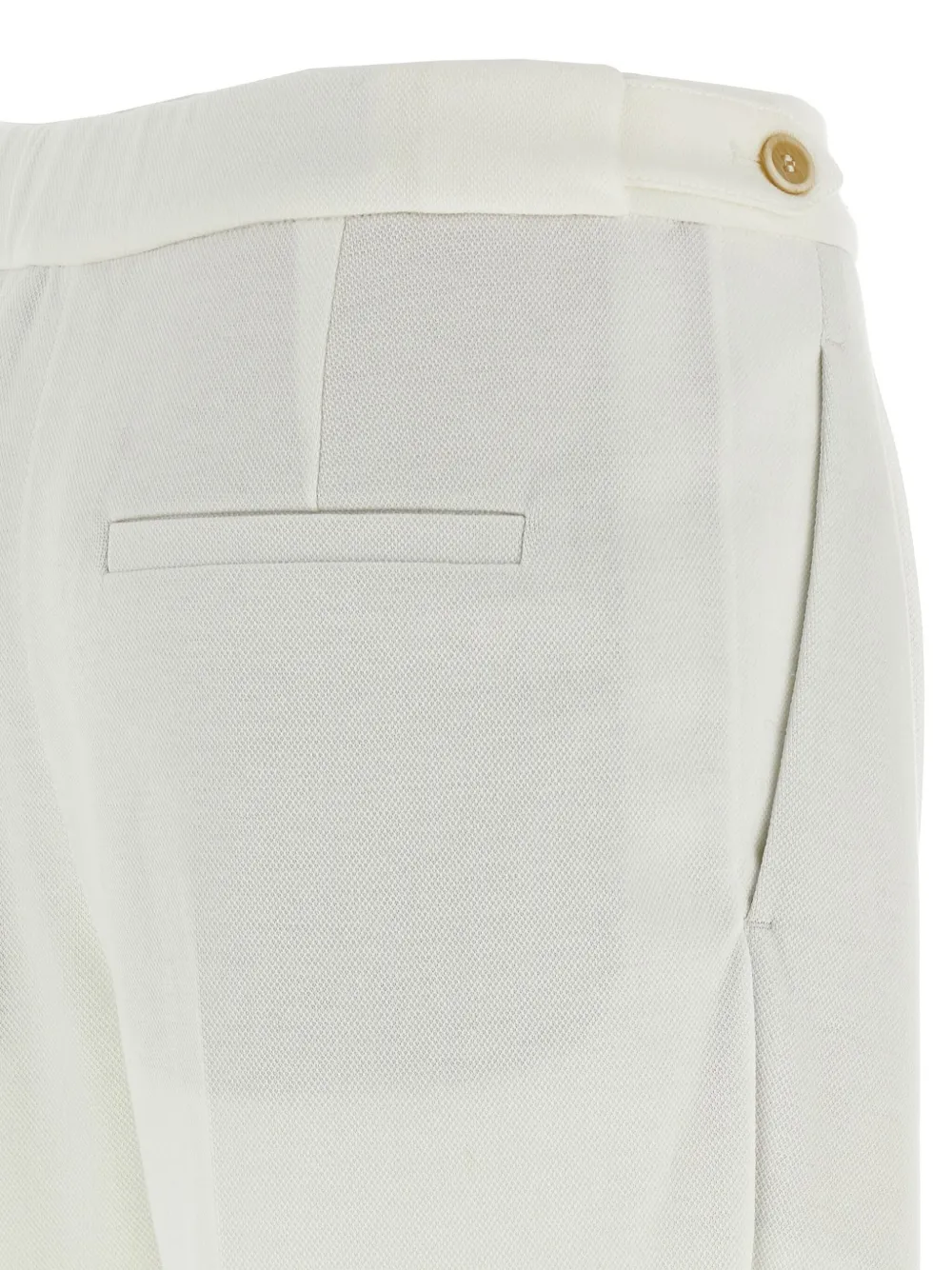 Brunello Cucinelli Piqué broek Wit