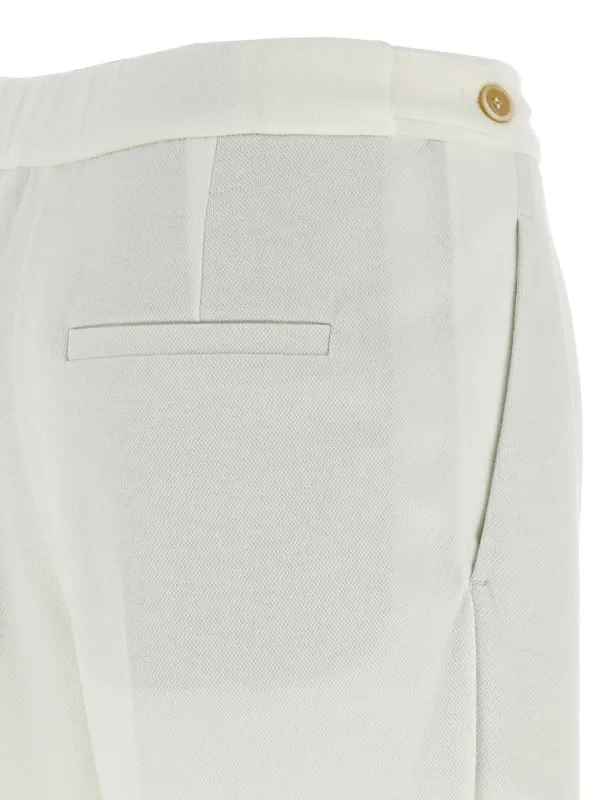 Brunello Cucinelli Piqué Pants | White | FARFETCH HK