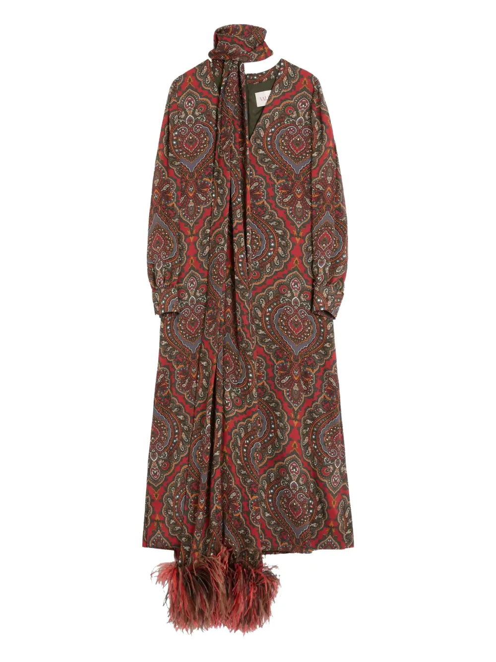 Valentino Garavani Midi-jurk met Voyage Imaginaire-print Bruin