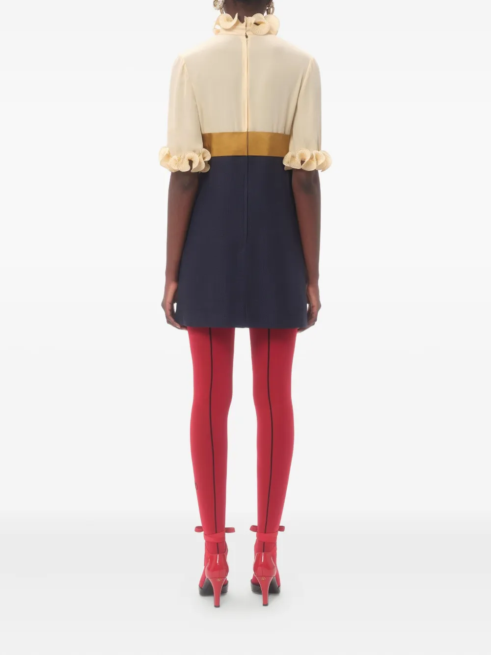 Valentino Garavani Crêpe de chine jurk Blauw