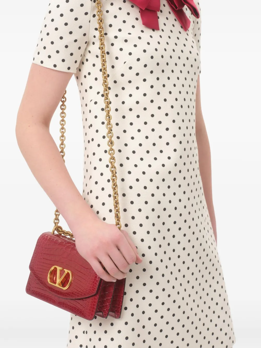 Valentino Garavani Supergran mini-jurk Beige
