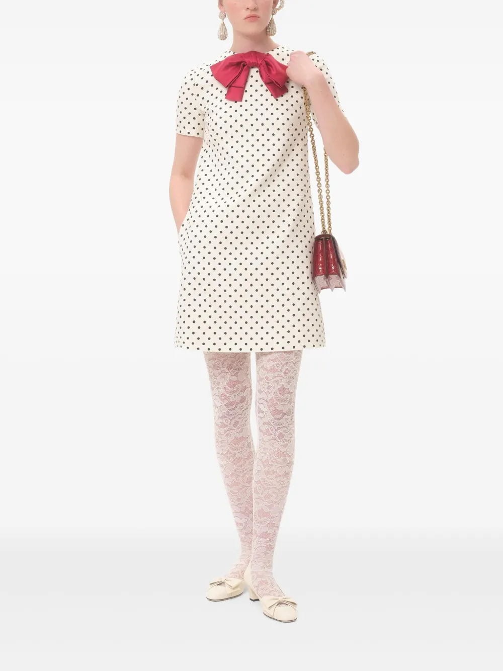 Valentino Garavani Supergran mini-jurk Beige
