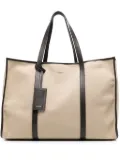 SANDRO canvas tote bag - Neutrals