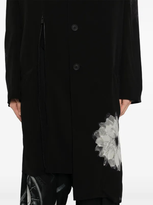 Yohji Yamamoto フローラル ジャケット | ブラック | FARFETCH JP