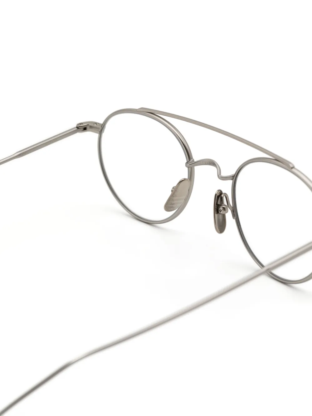 Thom Browne Eyewear Bril met rond montuur Grijs
