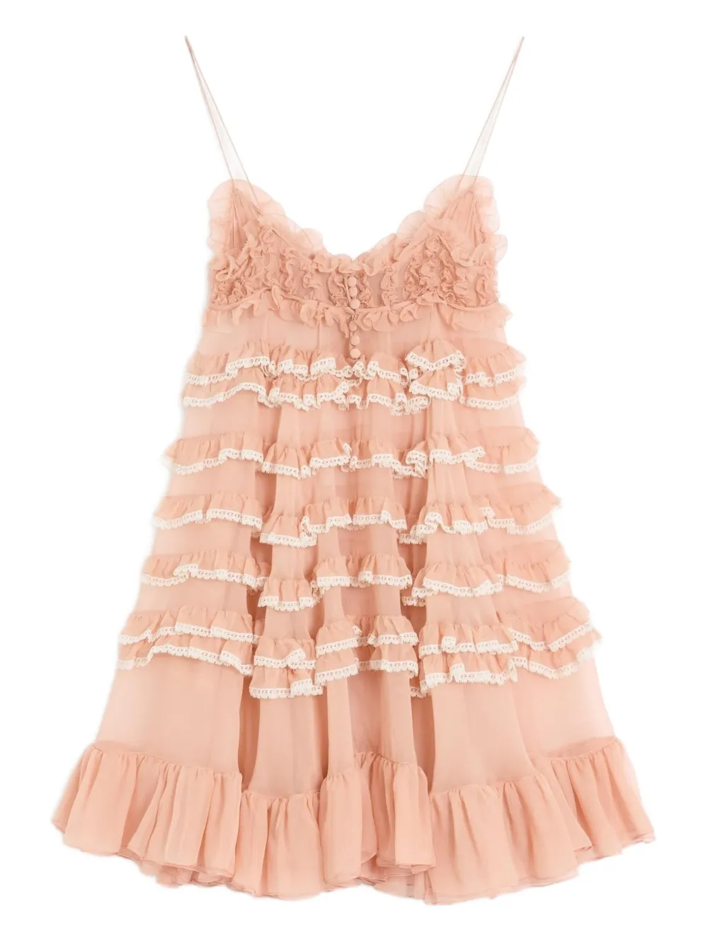 Valentino Garavani Chiffon mini-jurk Roze