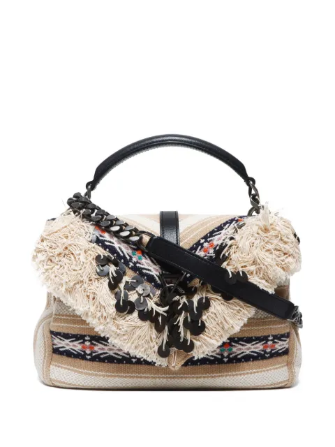 Saint Laurent Pre-Owned Collége jacquard shoulder bag