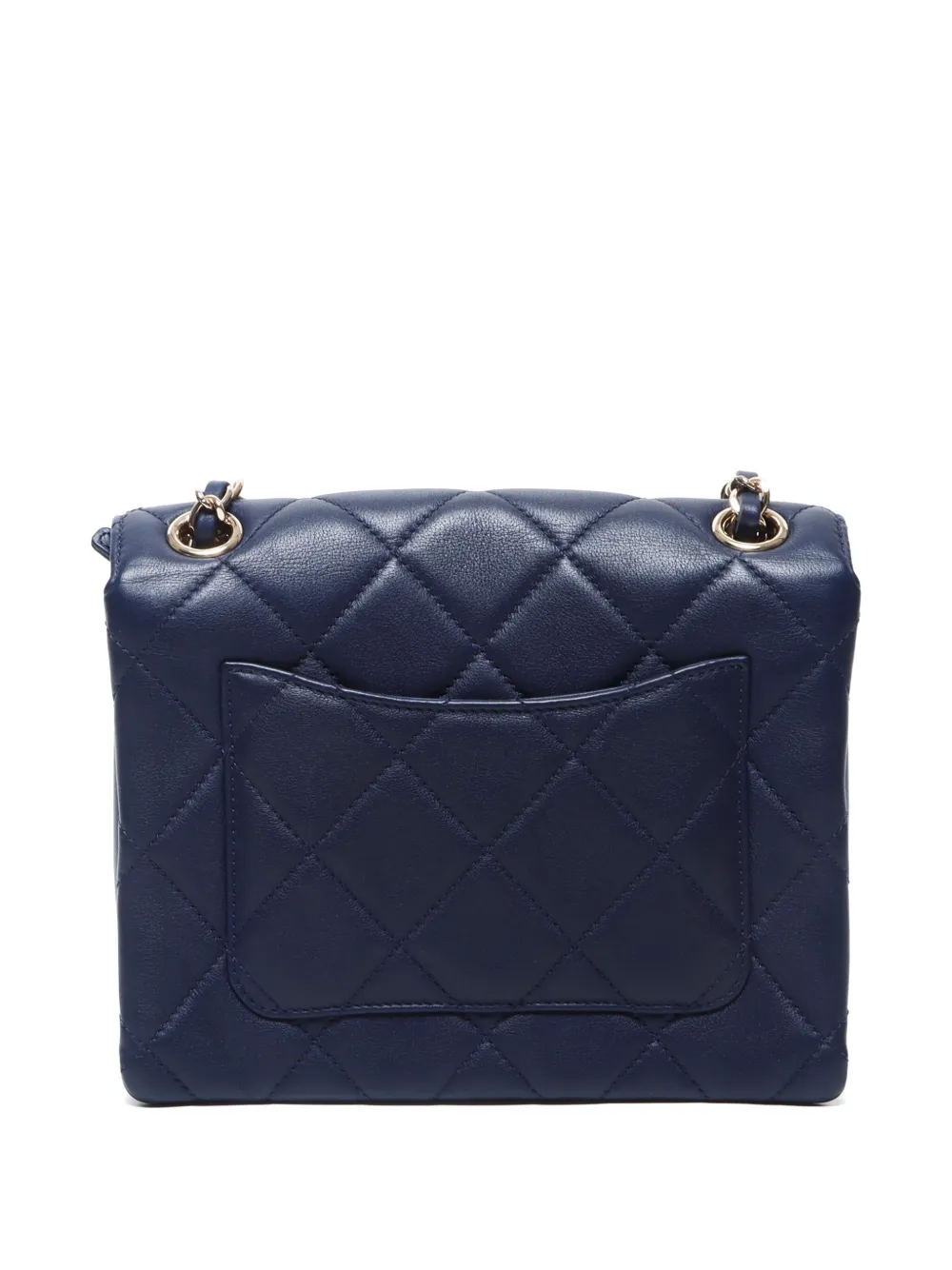 CHANEL Pre-Owned 2021 Single Flap mini-schoudertas - Blauw