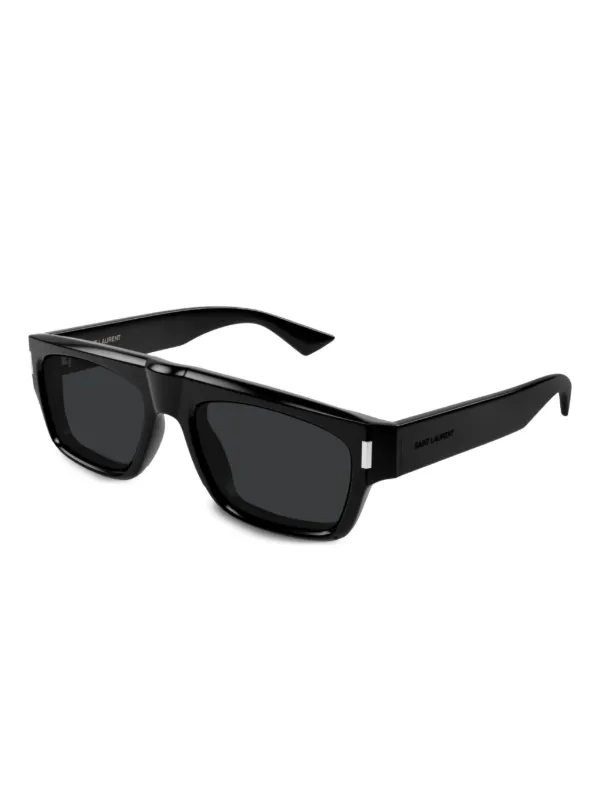 Saint Laurent Eyewear rectangle-frame Sunglasses | Black | FARFETCH