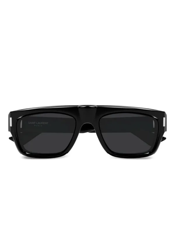 SAINT LAURENT スクエア型サングラス ブラック Saint Laurent Eyewear スクエアフレーム サングラス | ブラック