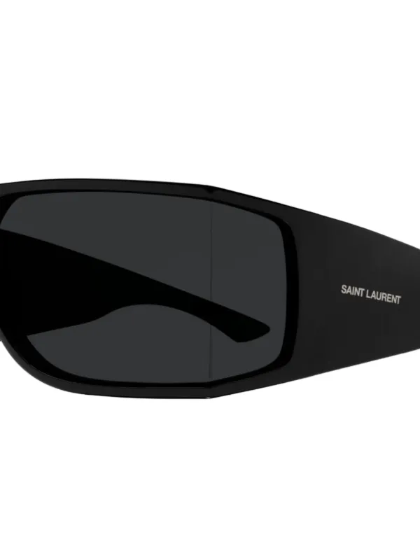 Saint Laurent Eyewear Injection シールドサングラス | ブラック