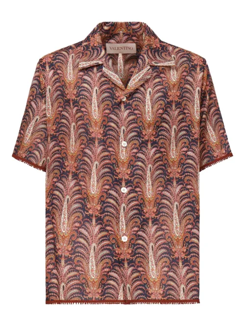 Chemise bowling à imprimé Voyage Imaginaire - Valentino Garavani - Modalova