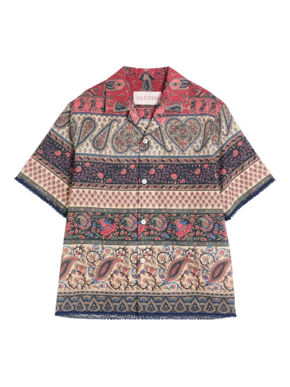 Valentino Garavani Voyage Imaginaire ボーリングシャツ - ブルー Valentino Garavani Voyage Imaginaire ボーリングシャツ - ブルー