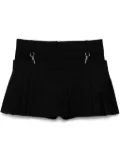 Tibi Grain De Poudre Convertible pleated shorts - Black