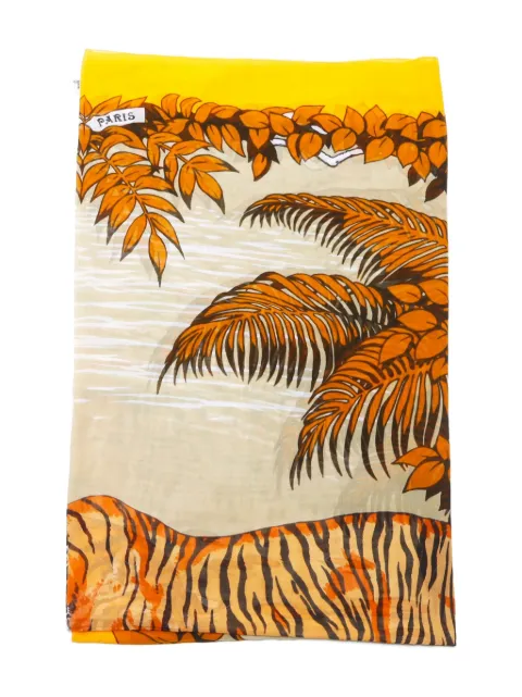 Hermès Pre-Owned mascada con estampado de tigre 1990