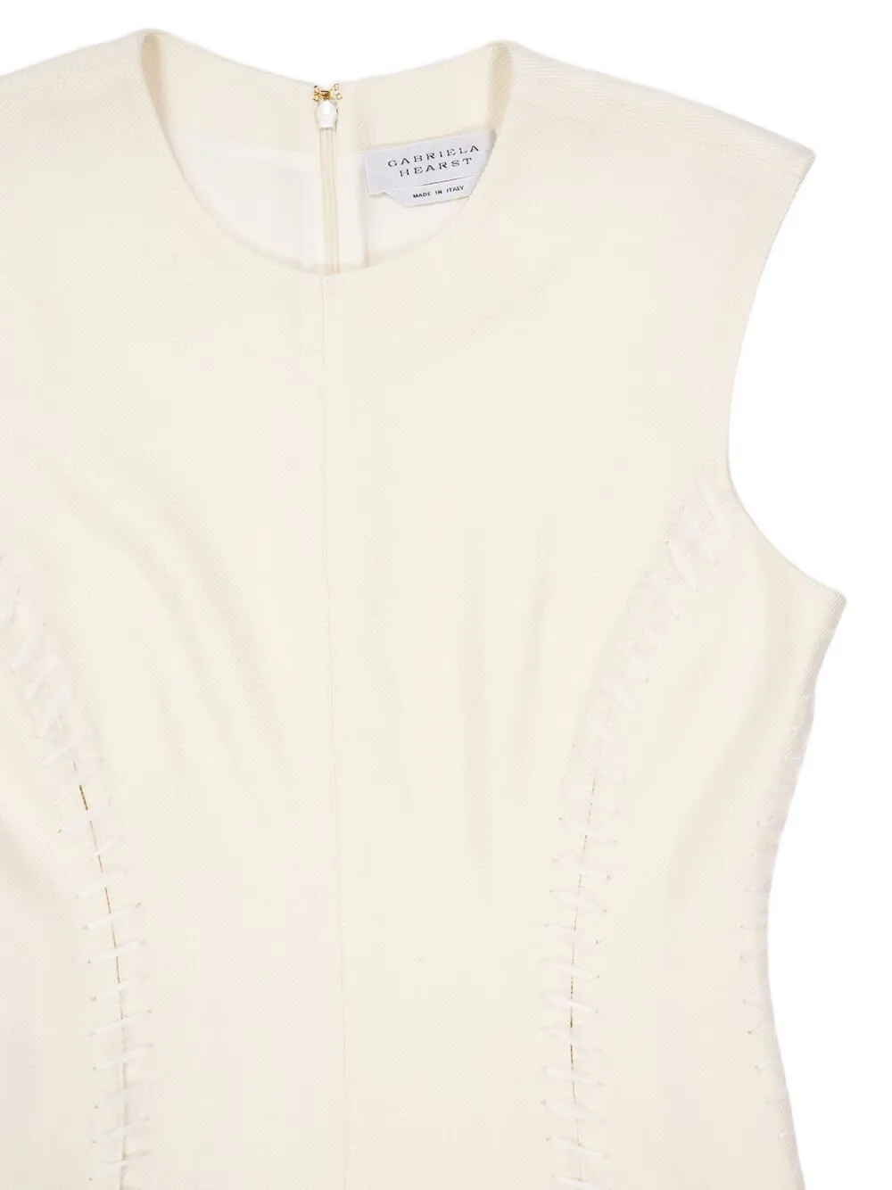 Gabriela Hearst Kendal Cap-sleeve Midi Dress In Neutral