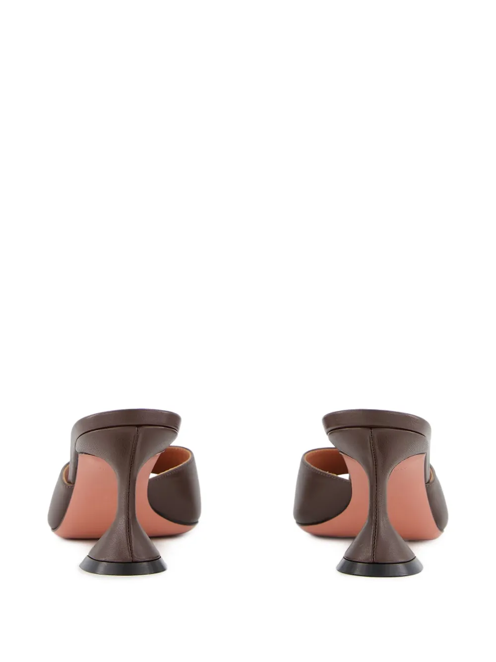 Amina Muaddi Lupita open-toe sculptural-heel sandals Brown