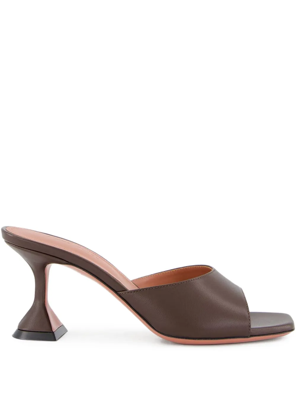 Amina Muaddi Lupita open-toe sculptural-heel sandals Brown