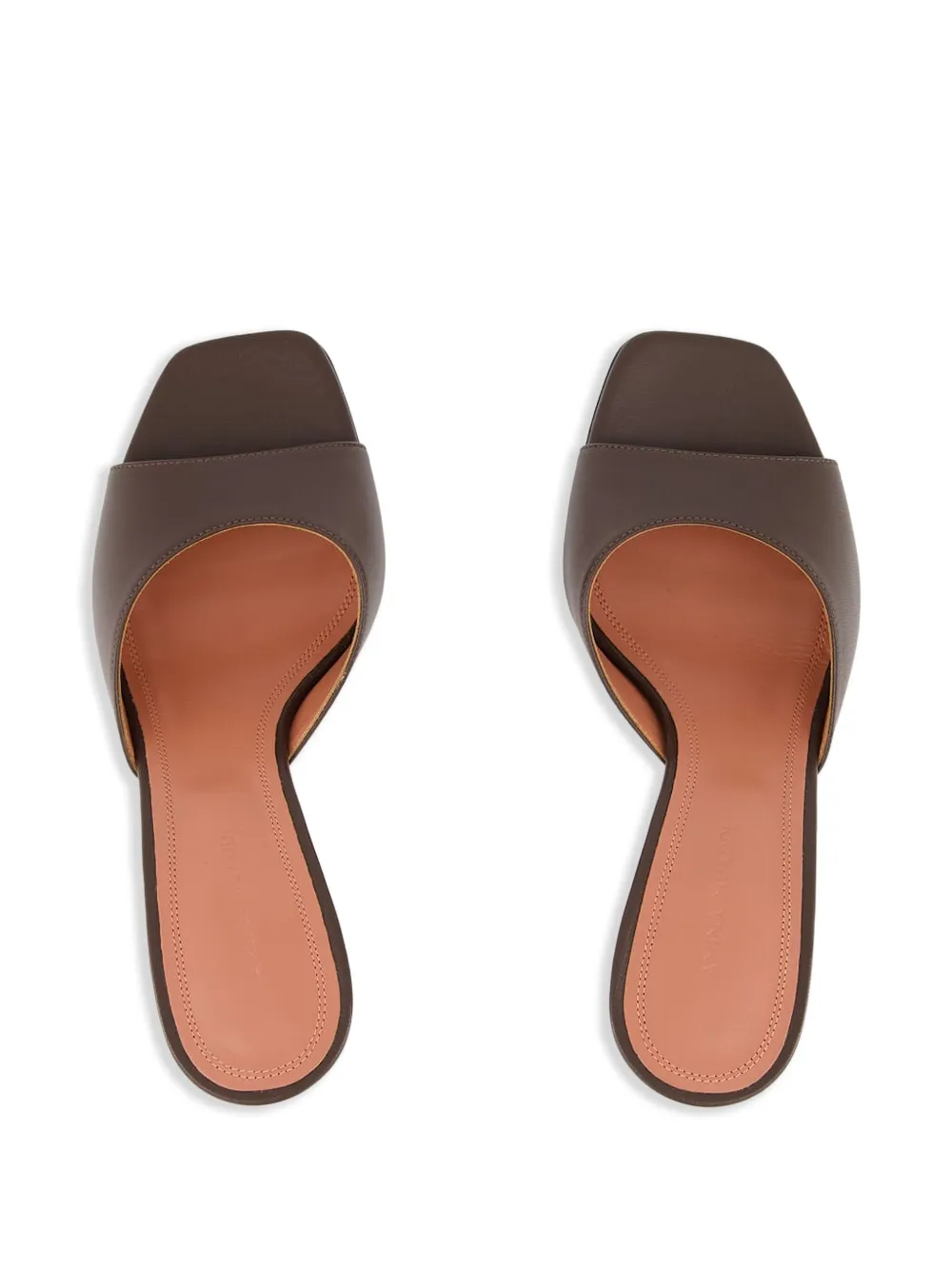 Amina Muaddi Lupita open-toe sculptural-heel sandals Brown