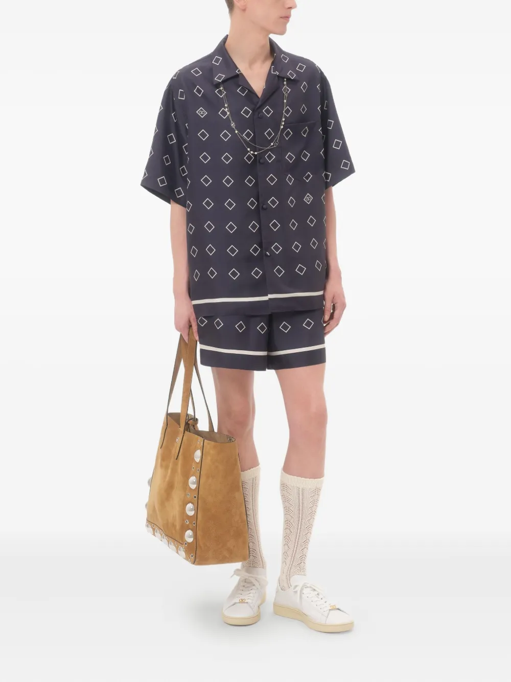 Valentino Garavani Opticool-print silk shirt | Image 2