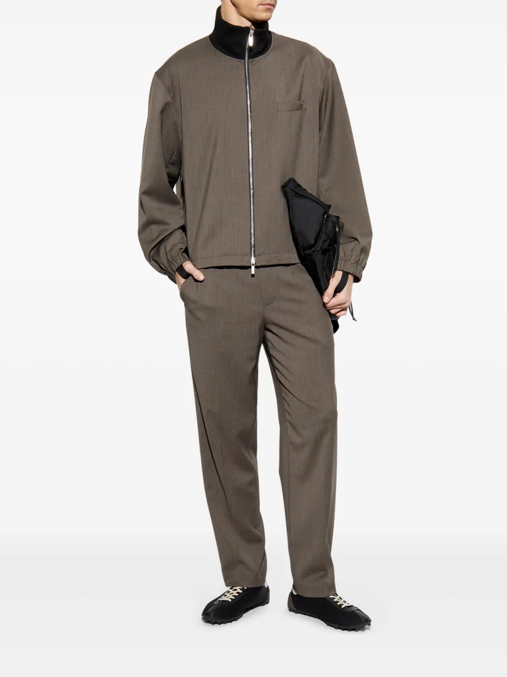 Helmut Lang tapered trousers - Bruin