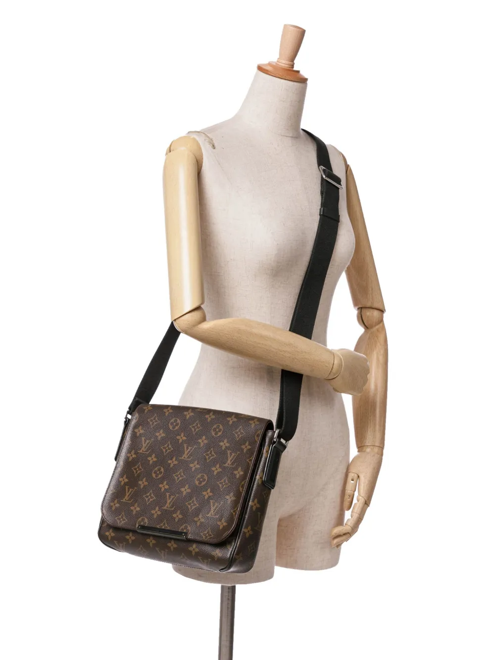 Louis Vuitton Pre-Owned 2014 Monogram Macassar District PM crossbody bag - Bruin