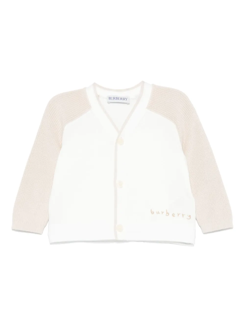Burberry Kids Ginny Moss カーディガン - ホワイト Burberry Kids Ginny Moss カーディガン - ホワイト