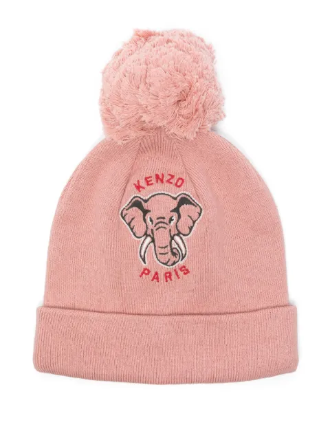 Kenzo Kids logo-embroidered beanie hat