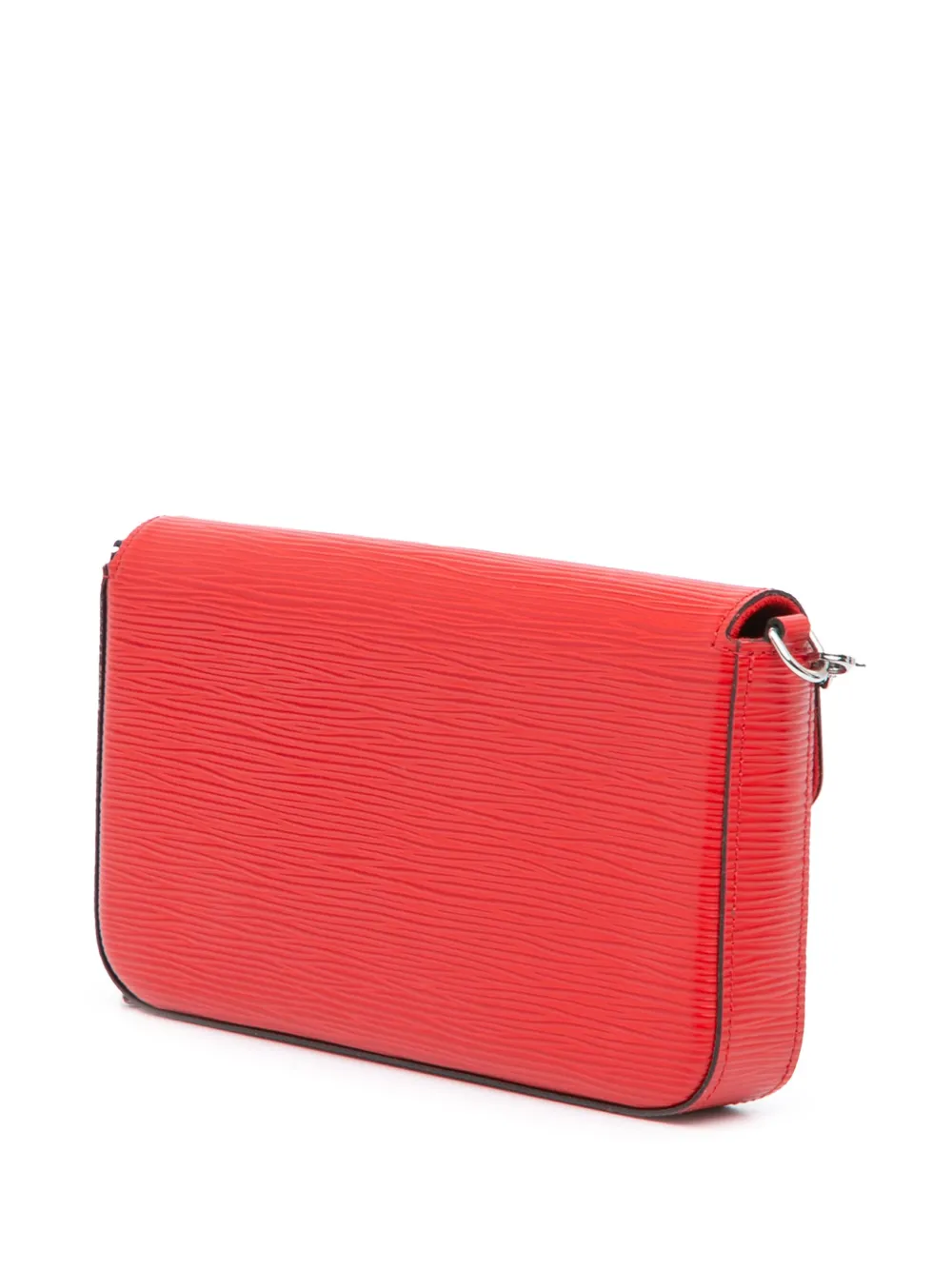 Pre-owned Louis Vuitton 2016 Epi Pochette Felicie Crossbody Bag In Red