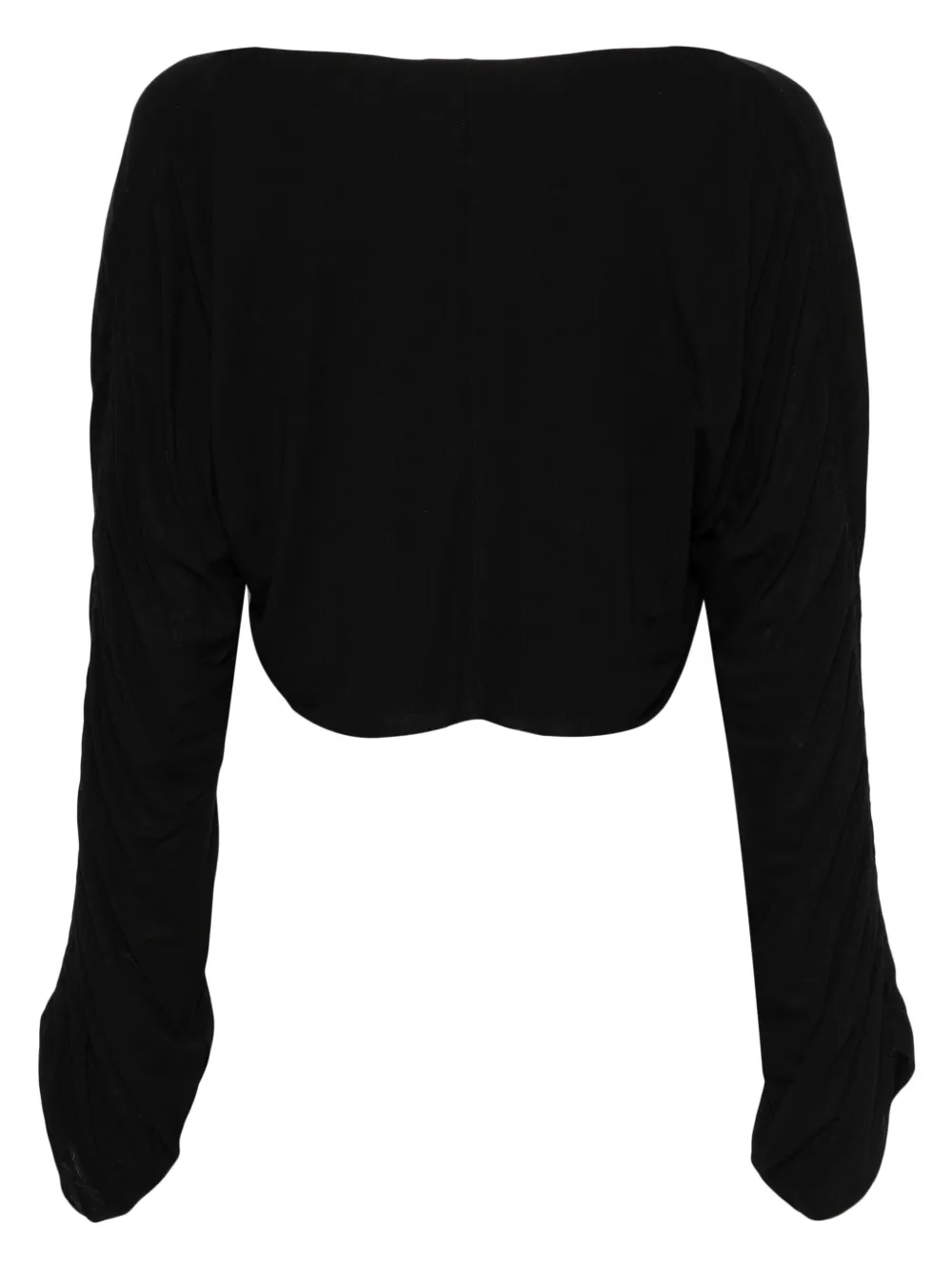 Thom Krom ruched crop top - Zwart