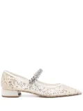 Jimmy Choo Bing ballet flats - White