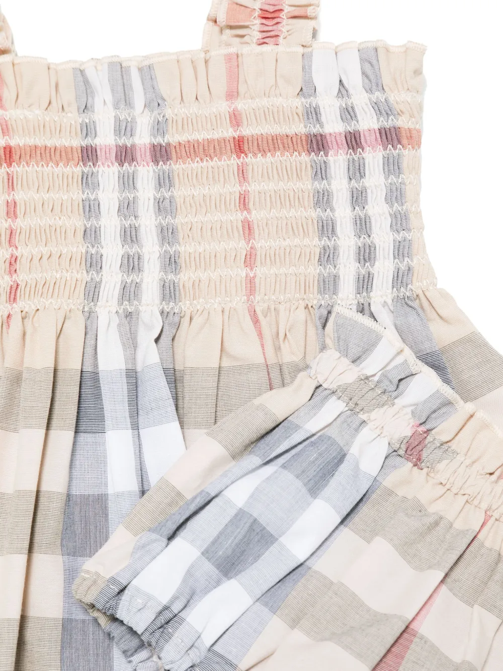 Burberry Kids Tegan jurk Bruin
