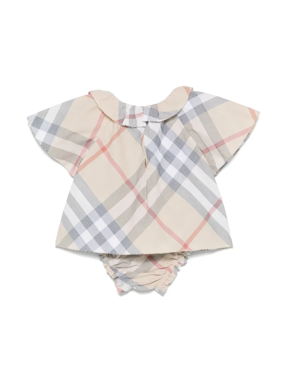 Burberry Kids Emmie jurk - Bruin