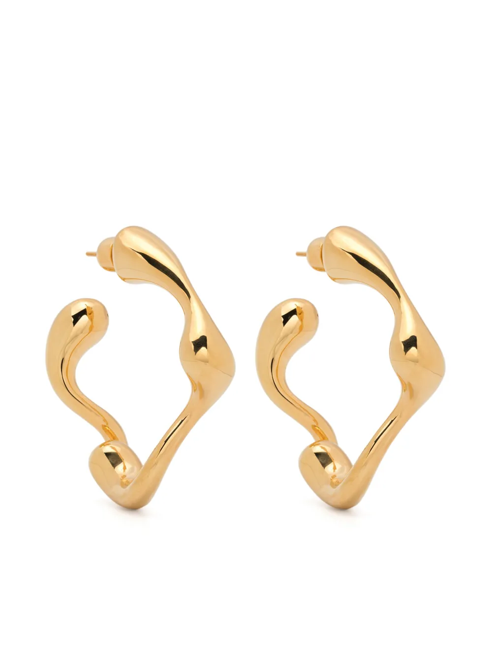 Maria Black Large Splash Single Earring In Gold