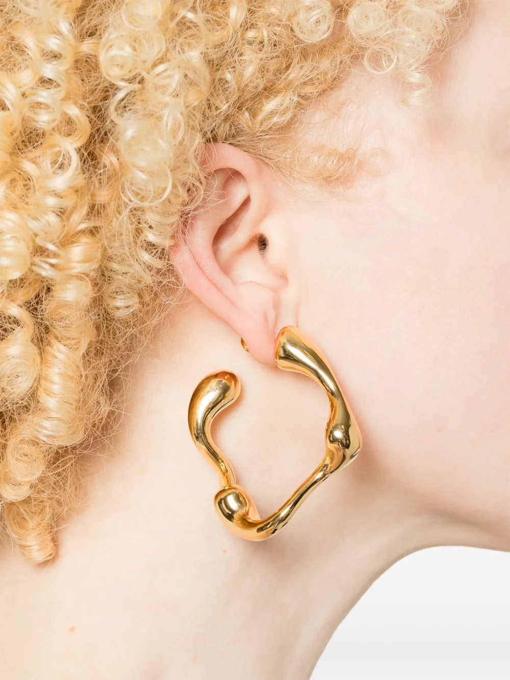 Maria Black Large Splash Single Earring In Gold