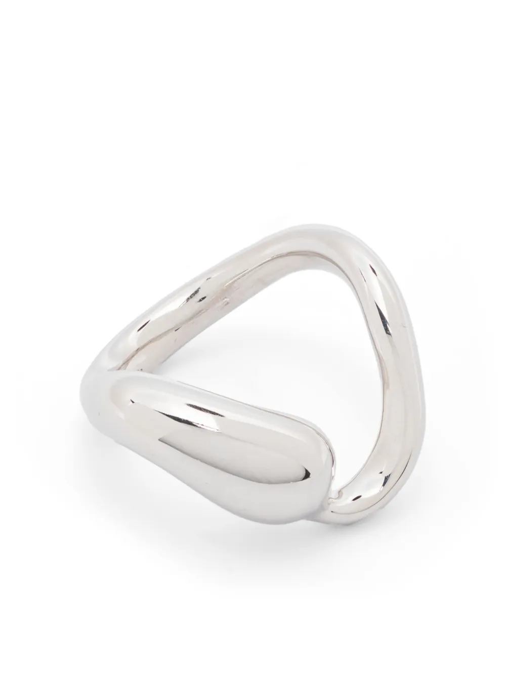 Maria Black Splash Ring In Silver
