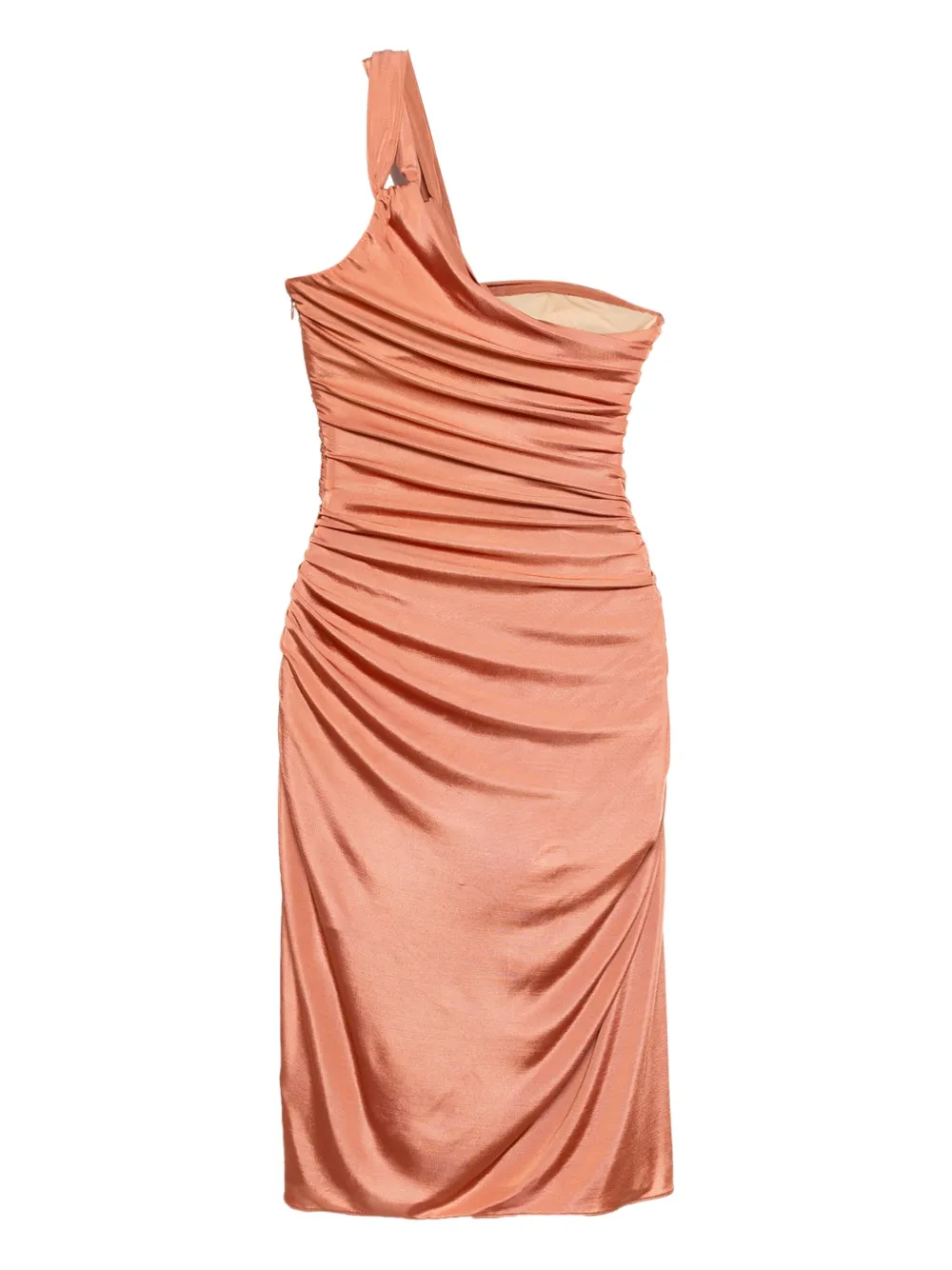 TOM FORD Asymmetrische cocktailjurk met gedraaide voorkant - Roze