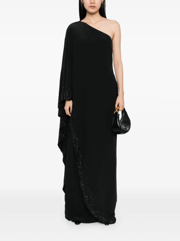 dark green emerald dress Velvi - Elena Off-the-shoulder Maxi Dress - Emerald