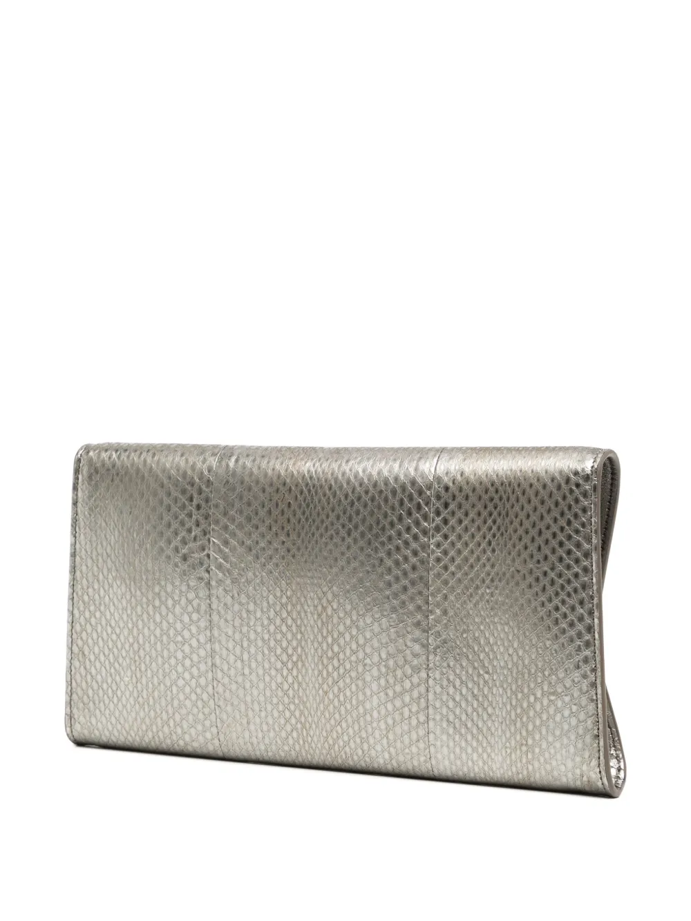 TOM FORD Clutch van slangenleer 1G049 VINTAGE SILVER