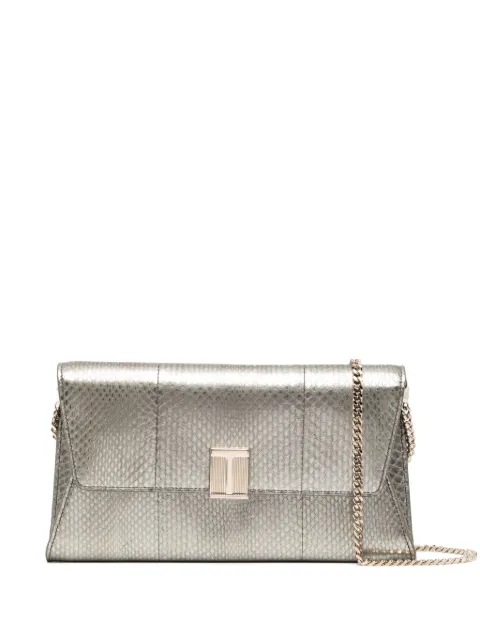 TOM FORD laminated python clutch bag