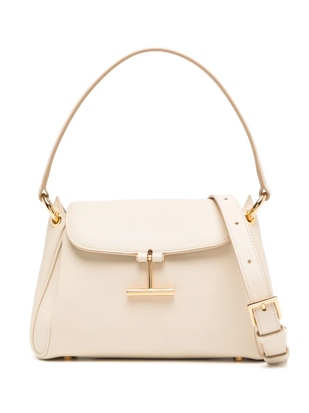 TOM FORD Tara suède schoudertas Beige