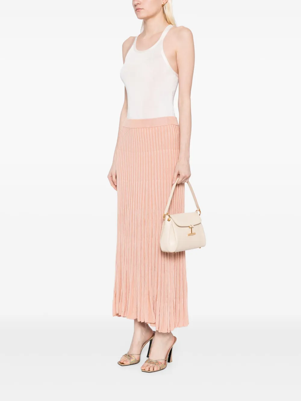 TOM FORD Tara suède schoudertas - Beige