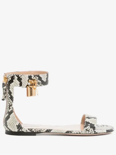 TOM FORD snakeskin-effect sandals