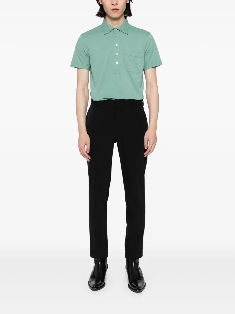 TOM FORD Poloshirt met korte mouwen - Groen
